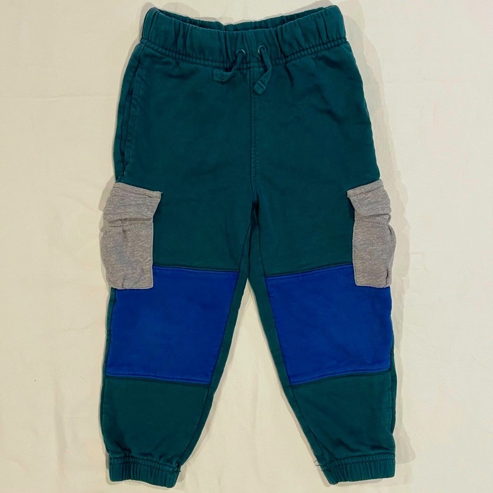 Hanna Andersson Sweatpants Boys 4 100 cm Girls Joggers Double Knee Cargo Green
